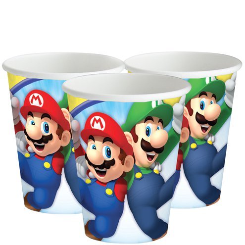 Super Mario Paper Cups – 266ml (8PK)