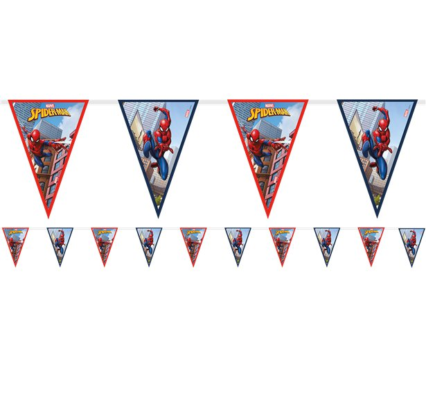 Spiderman Crime Fighter Paper Flag Bunting – 2.3m each