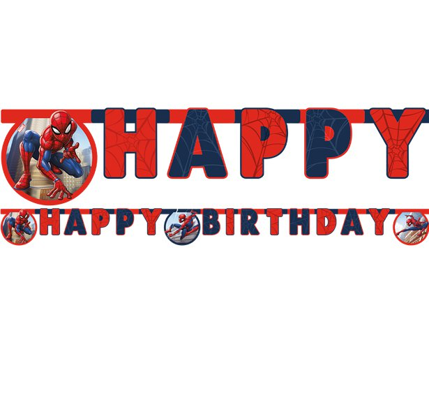 Spiderman Crime Fighter Letter Banner – 2m each