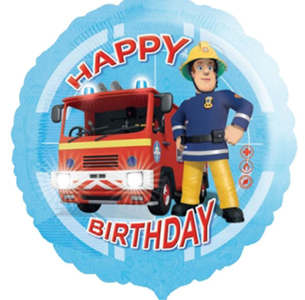 Fireman Sam ‘Happy Birthday’ Foil Balloon – 18” (each)