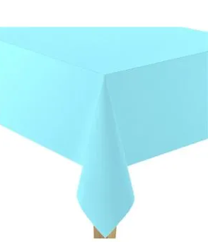 Turquiose Plastic Tablecover – 274cm x 137cm